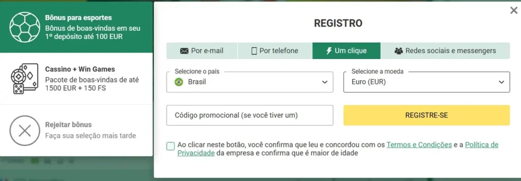 Blaze deposito minimo