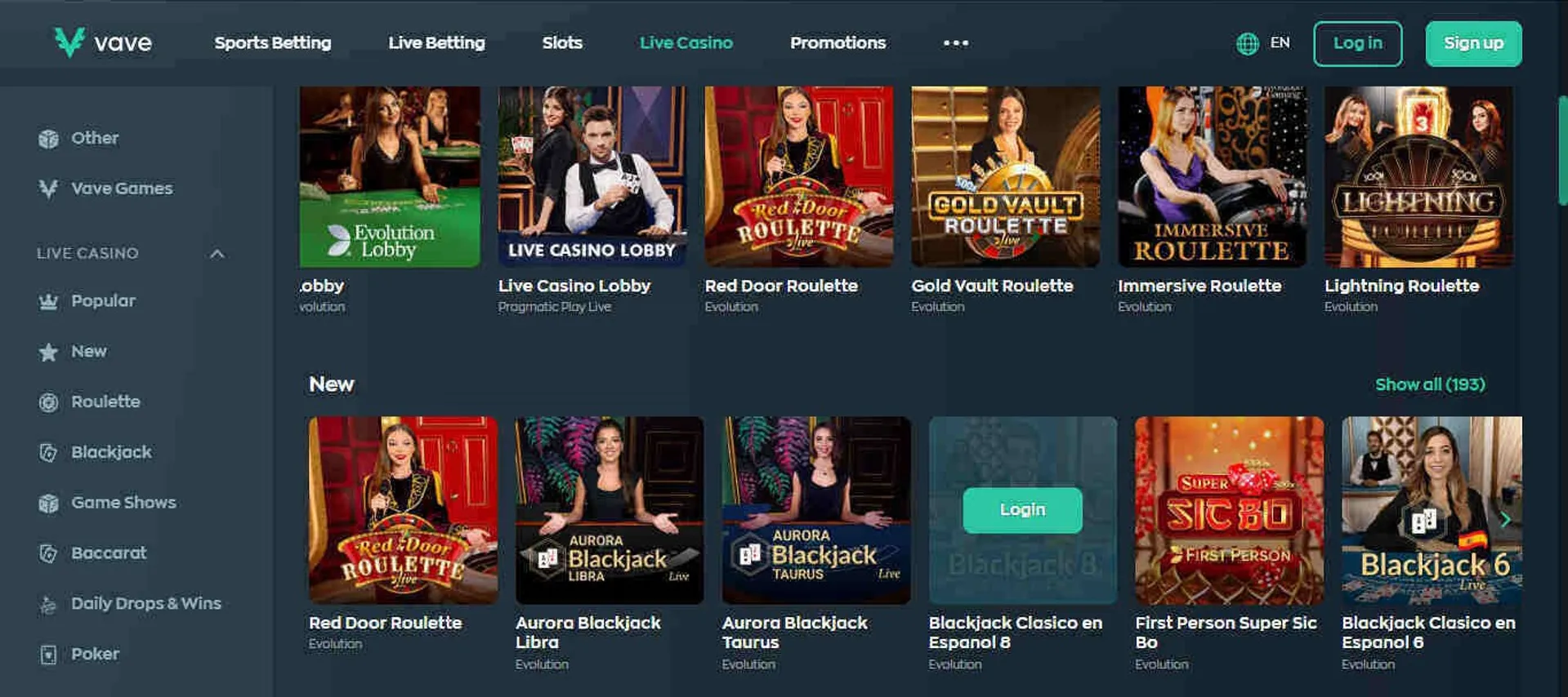 Cassino jogos